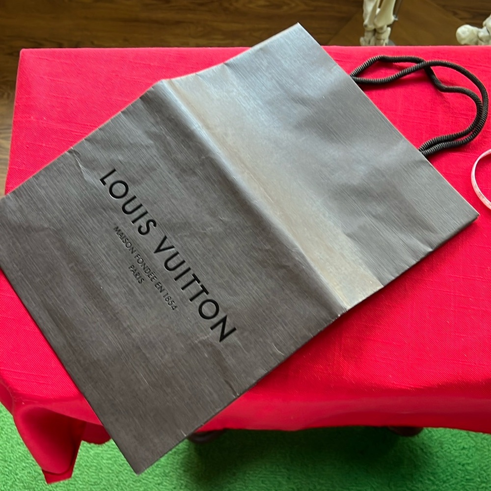 Paper GIFT BAG. From LV. Brown.